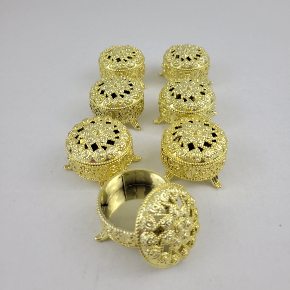 Elegant Gold Jewelry Box Set